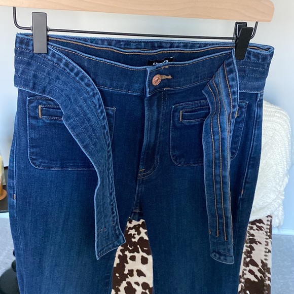 Express flat front pocket flare jeans - Picture 2 of 6